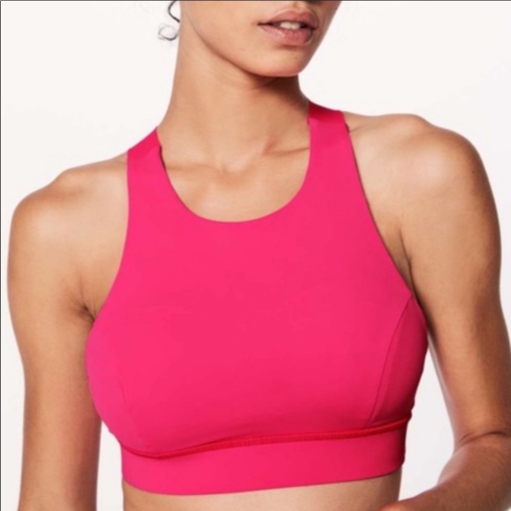 Lululemon fast and free sports bra- hot pink 💕